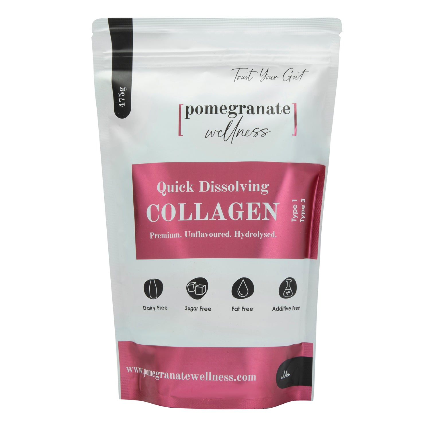 Collagen Quick Dissolving 475g Pomegranate.Wellness Collagen Quick Dissolving 475g Pomegranate.Wellness