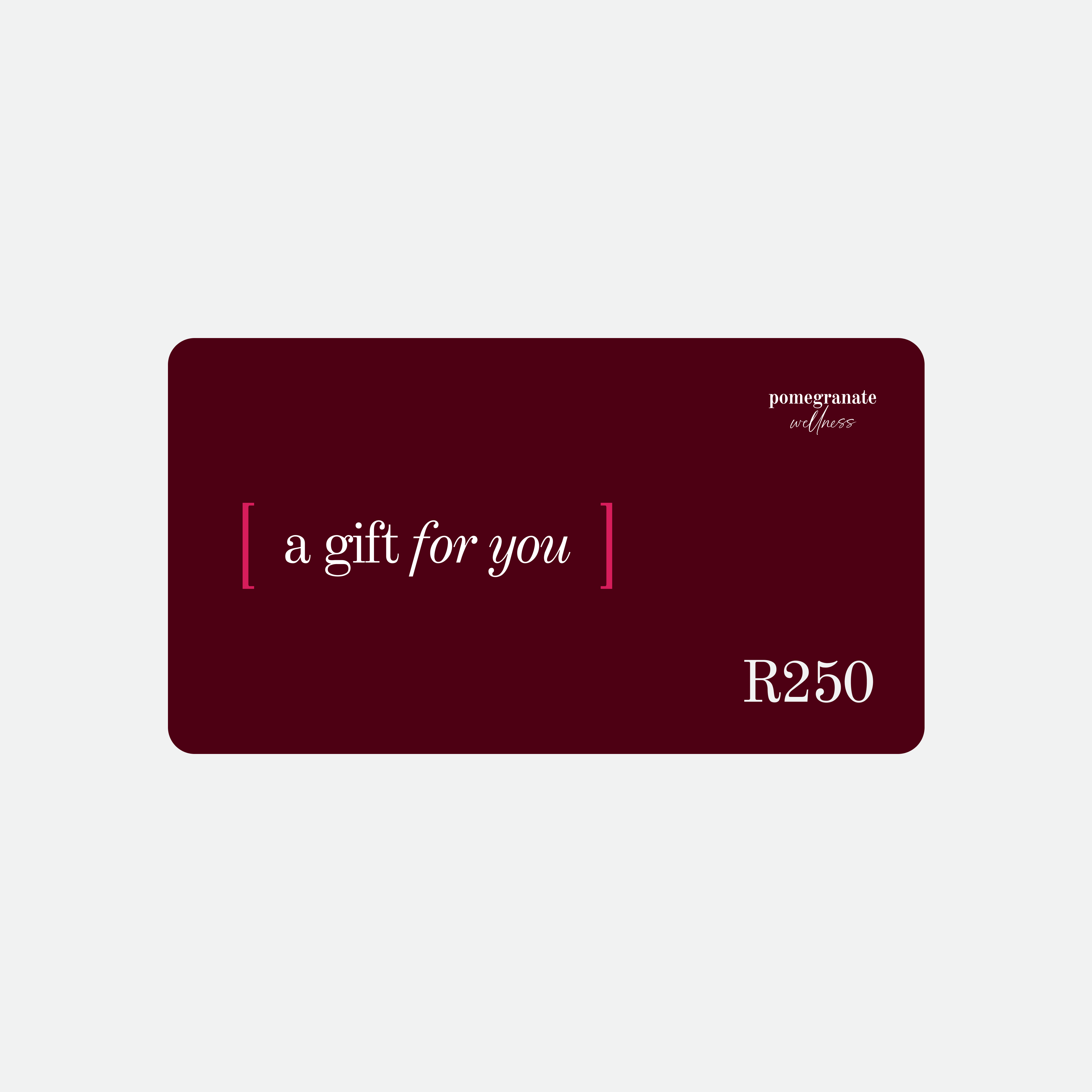 Pomegranate Wellness Gift  Card