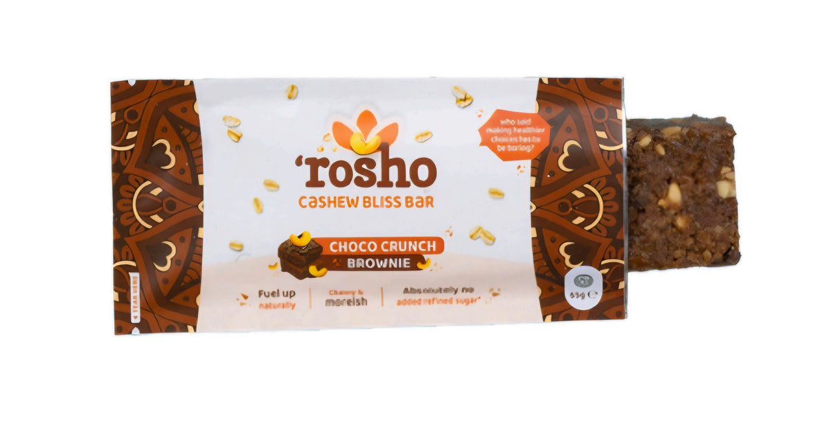 Rosho Cashew Oat Bar - Coco Crunch Brownie