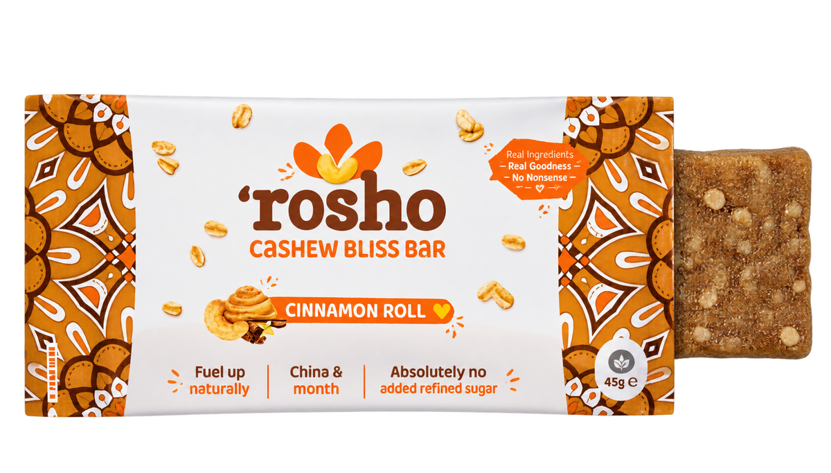 Rosho Cashew Oat Bar - Cinnamon Roll